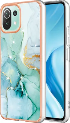 Image de Etui pour Xiaomi 11 Lite, étui antichoc en TPU souple vert