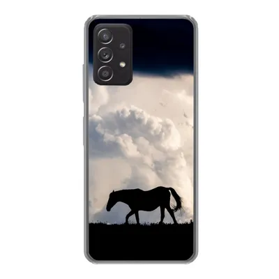 Produktbild von MuchoWow® Handyhülle Schutzhülle Hülle für Samsung Galaxy A53 5G Pferd - Wolken - Schatten Silikon Softcase Handy Hülle - Schutzabdeckung