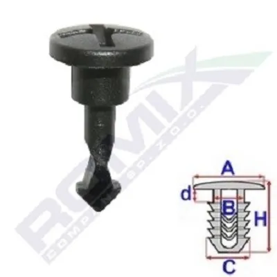 Produktbild von ROMIX Clip Zier- / Schutzleiste C60604 unten für VW PASSAT Variant (3B5) 15.6mm