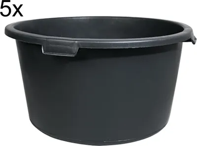 Produktbild von 5x Mörtelkübel 65 L Mörtelkasten rund Pflanzkübel Mörtelwanne Zementwanne