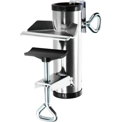 Produktbild von COM-FOUR® Sonnenschirmhalter aus Metall -  Schirmständer für Balkon, Terrasse oder Tisch - Balkon-Schirmhalter XL