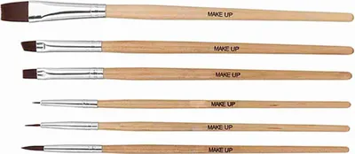 Image de 6 pinceaux à peinture à l'huile pour artistes, pinceaux pour maquillage Halloween, pinceaux pour aquarelle