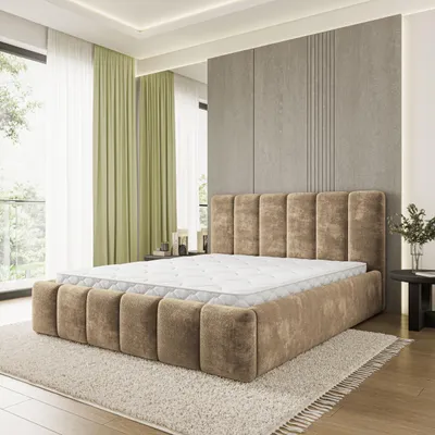 Produktbild von Masseno Polsterbett ATTORA LM 180x200 cm, Polsterbett mit Bettkästen - Beige, LUMO 30