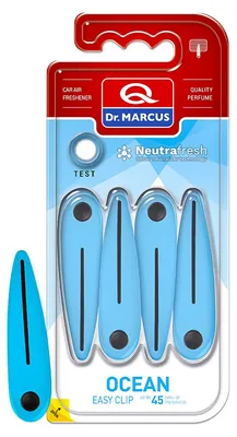 Produktbild von Dr. Marcus Easy Clip Auto-Lufterfrischer Ozean – Lüftungsschlitzclip – Langanhaltender frischer Duft – Neutralisiert Gerüche – Kompakt & Diskret [DRM76755]