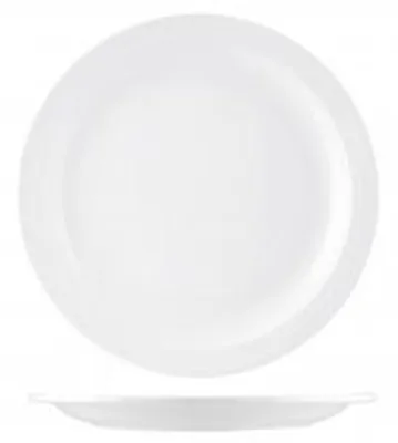 Immagine prodotto di H&H Piatto Piano In Melamina Cm 24 Bianco