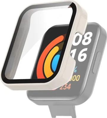 Produktbild von Schutzhülle für Xiaomi Redmi Watch 2 Lite Case Cover Tasche Etuis Bumper, Farbe:Weiß