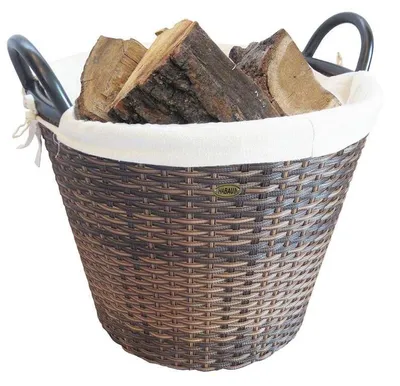 Produktbild von HABAU Feuerholzkorb, 48 cm, braun, aus Polyethylen
