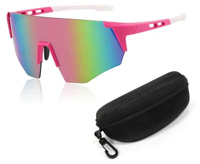 Imagen del producto de Gafas deportivas con protección UV400, unisex, resistentes al viento, antivaho, para actividades al aire libre