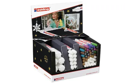 Produktbild von Edding Kreidemarker 4085-4090-4095 XMAS 68er-Display sort