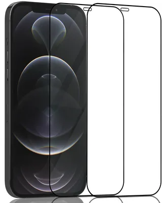 Produktbild von 2-Pack iPhone 12 Pro Displayschutzfolie - Gehärtetes Glas 9H - Super Qualität 3D