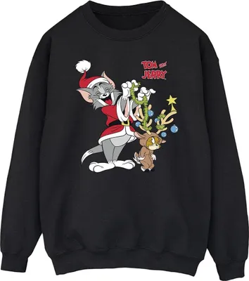 Produktbild von Tom & Jerry - Sweatshirt für Herren BI47144 (5XL) (Schwarz)