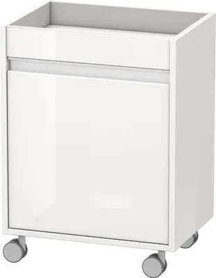 Produktbild von Duravit Rollcontainer Ketho 50x36x67cm, Tür links, weiß hochglanz