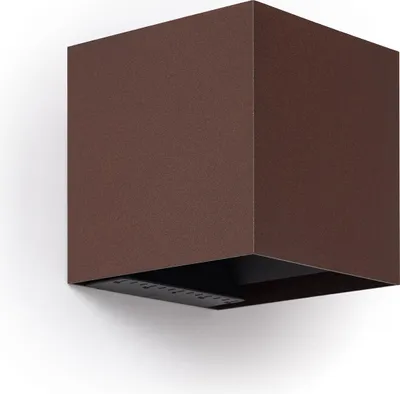 Produktbild von LED Wandleuchte Außen Solar Aluminium Denny Square  Rost