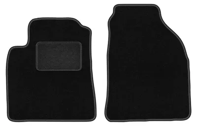 Zdjęcie produktu dla Wielganizator dywaniki welurowe LUX przednie do Hyundai Matrix minivan (2001-2010) - czarne dywaniki samochodowe BASIC komplet (2 szt.)