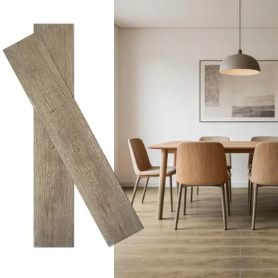 Produktbild von Selbstklebender PVC Bodenbelag Holzoptik, 36 Planken 5,02 m², 15,24x91,44 cm Vinyl Planken für Küche & Bad, einfach zu verlegen
