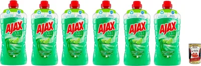 Produktbild von 6xAjax Detersivo Pavimenti Bodenreiniger, Frische- und Sauberkeitsreiniger, Zitrone 950 ml+ Italian Gourmet polpa 400g