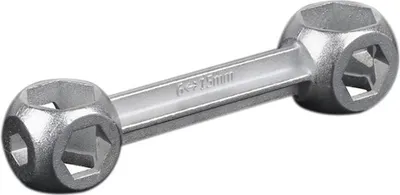 Produktbild von 10 in 1 Schraubenschluessel Mini Fahrrad Reparaturwerkzeug Hundeknochen Sechskantloecher Fahrradschluessel Silber