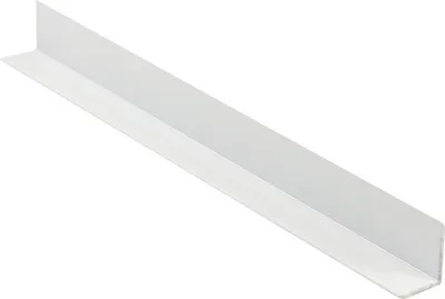 Produktbild von Aluminium L-Profil weiß glänzend 2600 x 14 x 12 mm