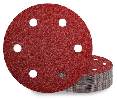 Productafbeelding van Schuurpapier 225mm met klittenband, 25 stuks, 6-gaats, korrel P40, voor gipsplaat schuurmachines