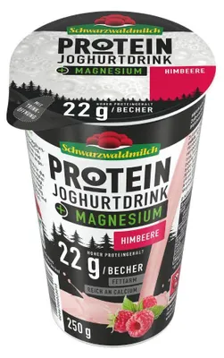 Produktbild von Schwarzwaldmilch Protein - Joghurt Drink Himbeere 0,9% Fett, 10 x 250 ml