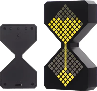 Produktbild von LED Sanduhr Elektronisch: 1-30 Min Timer, Schwerkraftsensor, USB-Ladung, Dimmbar, Modernes Design