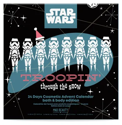 Produktbild von Star Wars Adventskalender Männer 24 Pflegeprodukte im Stormtrooper Design