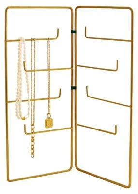 Image de Porte-bijoux Organisateur en métal finition antique diamètre 25 cm hauteur 40 cm