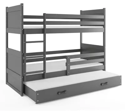 Produktbild von BMS Etagenbett für Kinder Rico Graphit 3 Schlafplätze