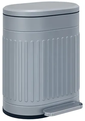 Image de Poubelle - 20 litres - Système de fermeture en douceur - Seau intérieur amovible - Métal/Plastique - 36,5 x 45 cm - Gris