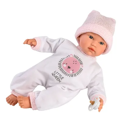 Produktbild von Llorens Mini Baby Puppe Cuquito Rosa leer mit Ton 30 cm