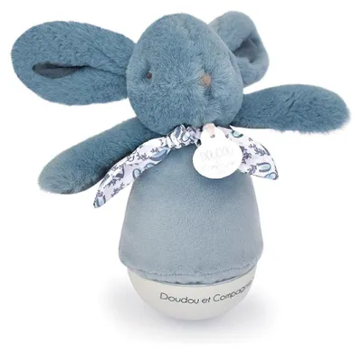 Productafbeelding van Lapin Doudou - Nachtlampje met muziek, blauw (16 cm)