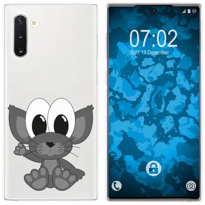 Produktbild von PhoneNatic Case kompatibel mit Samsung Galaxy Note 10 Silikon-Hülle Cutiemals M5