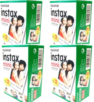 Produktbild von 4 x 1A PHOTO PORST Fujifilm Instax Mini Film (je 20 Aufnahmen) 352 g