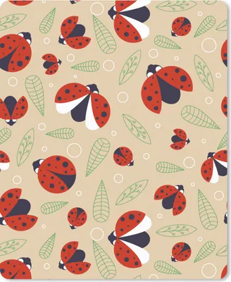 Produktbild von MuchoWow® Mauspad Mousepad Marienkäfer - Blätter - Design 19x23 cm - Mousepads - Maus Mat - Pad - Mausunterlage - Mauspads - Spielen