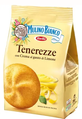 Zdjęcie produktu dla Mulino Bianco Tenerezze kruche ciasteczka z kremem cytrynowym
