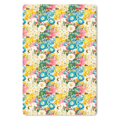 Obrázok produktu pre Podložka pod myš - Kvety - jar - koláž - 18x27cm - Rohožka pod myš