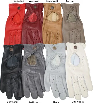 Produktbild von Uni Driving Autofahrer-Handschuhe Lederhandschuhe, Größe:11=2XL, Farbe:Schwarz
