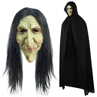Productafbeelding van Omgoods - Halloween Kostuum met Masker en Cape voor Volwassenen
