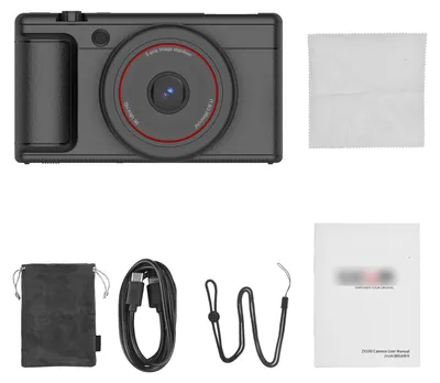Obrázok produktu pre 5K digitálny fotoaparát, 80 MP, stabilizácia s automatickým zaostrovaním, otočný displej s uhlom 180 stupňov, prenosný, 16-násobný zoom, vlogovanie, cestovanie, pre nadšencov fotografie a profesionálov