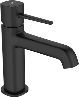 Produktbild von Design Waschtischtischarmatur stehend mit Stöpsel Schwarz