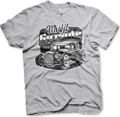 Produktbild von Misfit Garage Rod T-Shirt - Medium - Heather-Grey