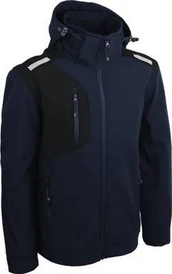 Produktbild von Softshell-Jacke Schwarz Größe 2XL