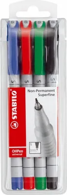Produktbild von Folienstift superfein non-permanent VE=5x4 Stück