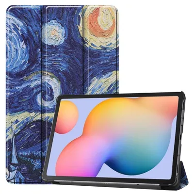 Produktbild von Samsung Galaxy Tab S6 Lite Hülle - Tri-Fold Ständer Klapphülle - Sternennacht