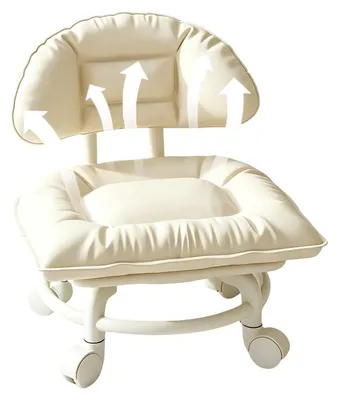 Produktbild von Verstellbarer Hocker mit gepolstertem Sitz