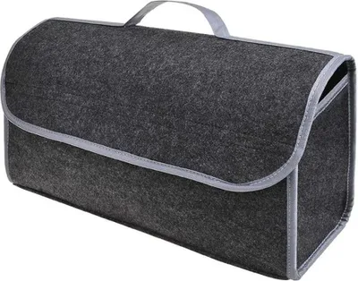 Produktbild von Kofferraumtasche Filz Kofferraum Organizer Grau Rücksitztasche mit Klett Toolbag