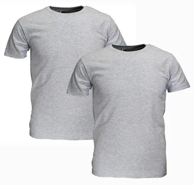 Productafbeelding van Fruit Of The Loom GROTE MATEN: Blanco katoenen T-shirts, 2 stuks, grijs - 5XL
