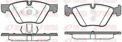 Produktbild von REMSA 1052.30 Bremsbeläge Satz Vorne Bremsklötze für BMW 5 Touring (F11) 5 Limousine (F10)