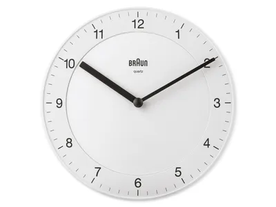 Image de Braun BC06W Horloge murale à quartz analogique blanc