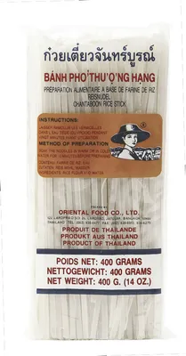 Obrázok produktu pre Farmárske ryžové rezance klasické thajské rezance 3mm 400g